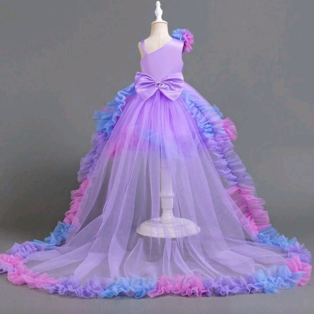 Stunning Princess Purple and Blue Todd Dress - Picture 8 of 9